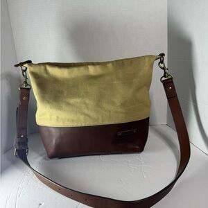L.L.Bean waxed canvas crossbody bag